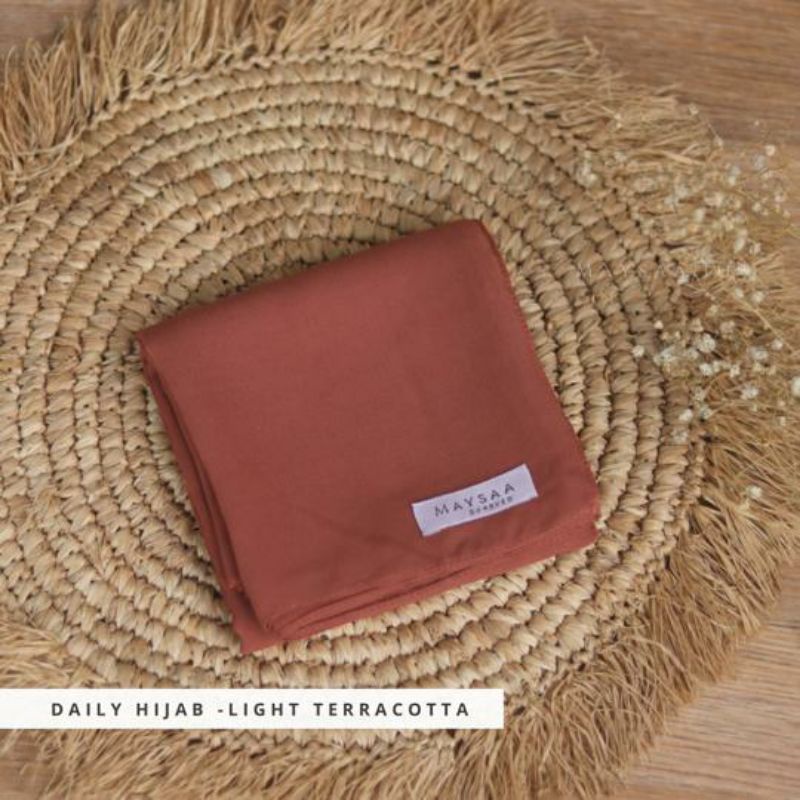 Katalog DAILY HIJAB SQUARE/ POLYCOTTON /Bella square-Light terracotta