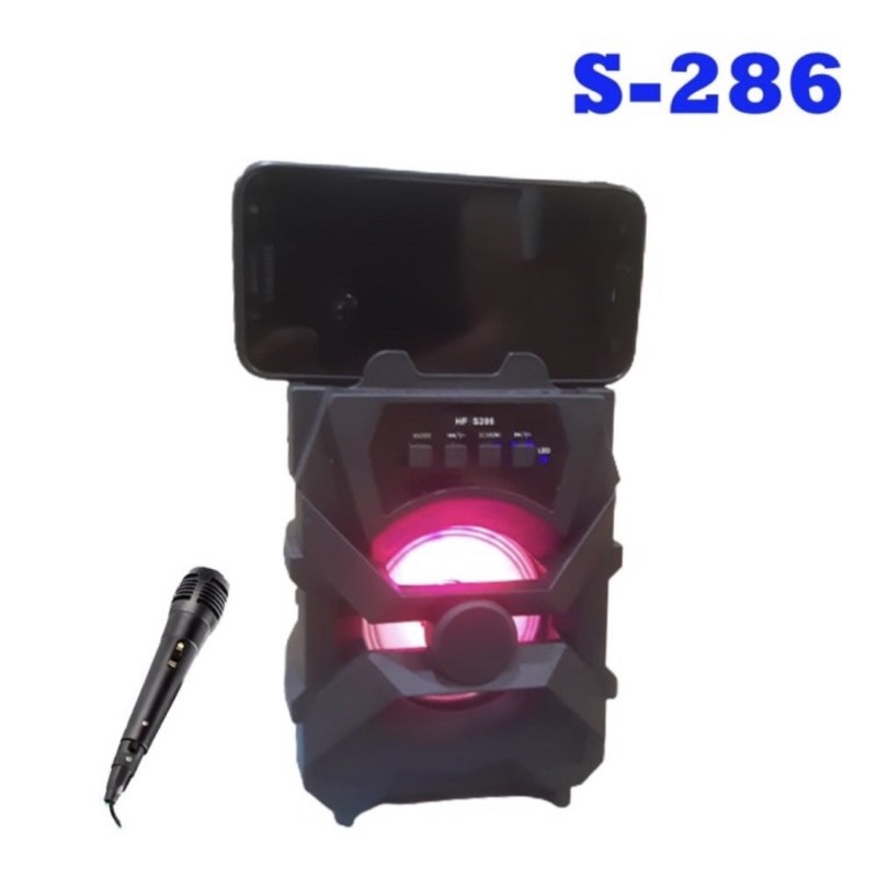 Speaker Bluetooth S-286 Free Microphone - Speaker Karaoke S-286 - Speaker S-286