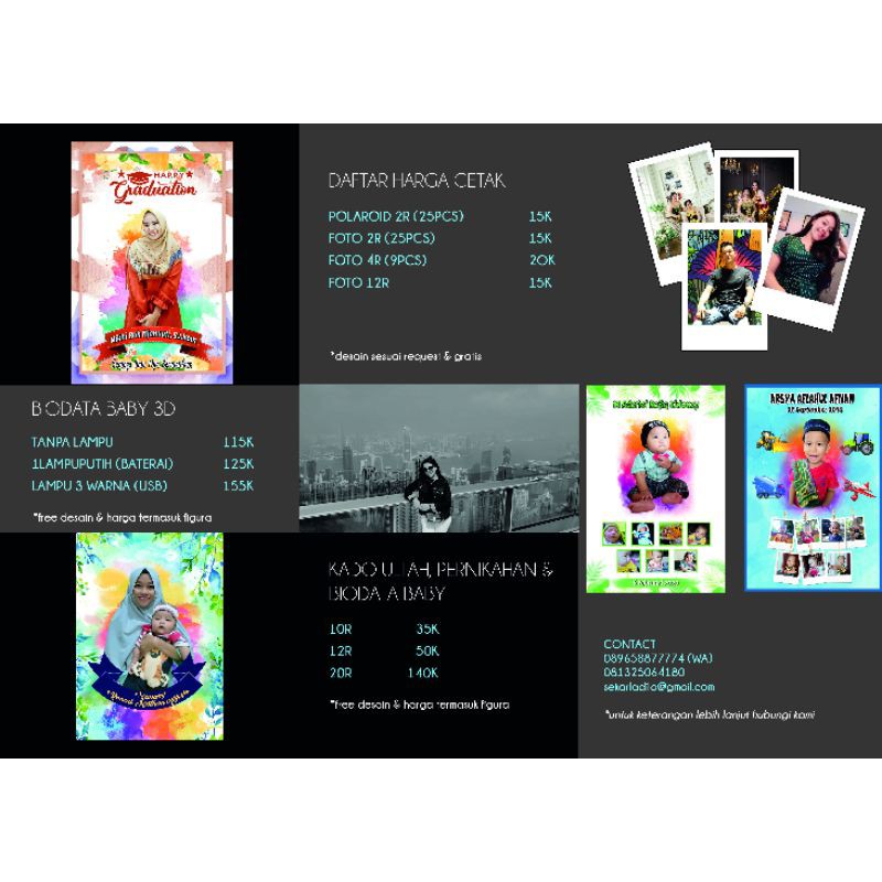 Biodata Baby 3D Free Design