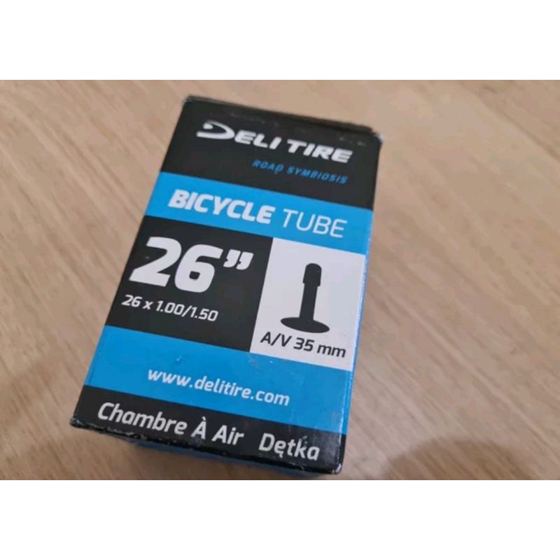 Ban Dalam Sepeda Deli Tire 26 x 1.00 - 1.50 Mtb dop Pentil Schrader sepeda federal gunung mtb