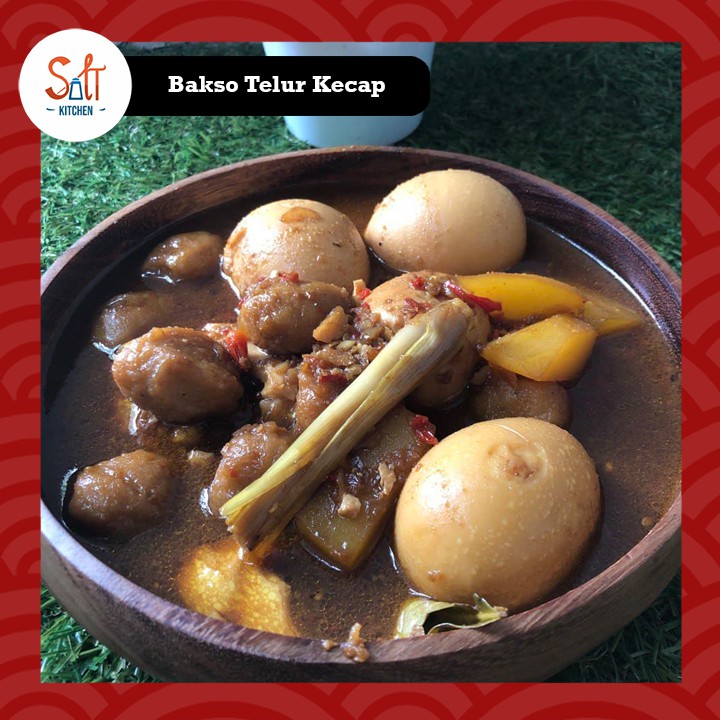 

Bakso + Telur Masak Kecap