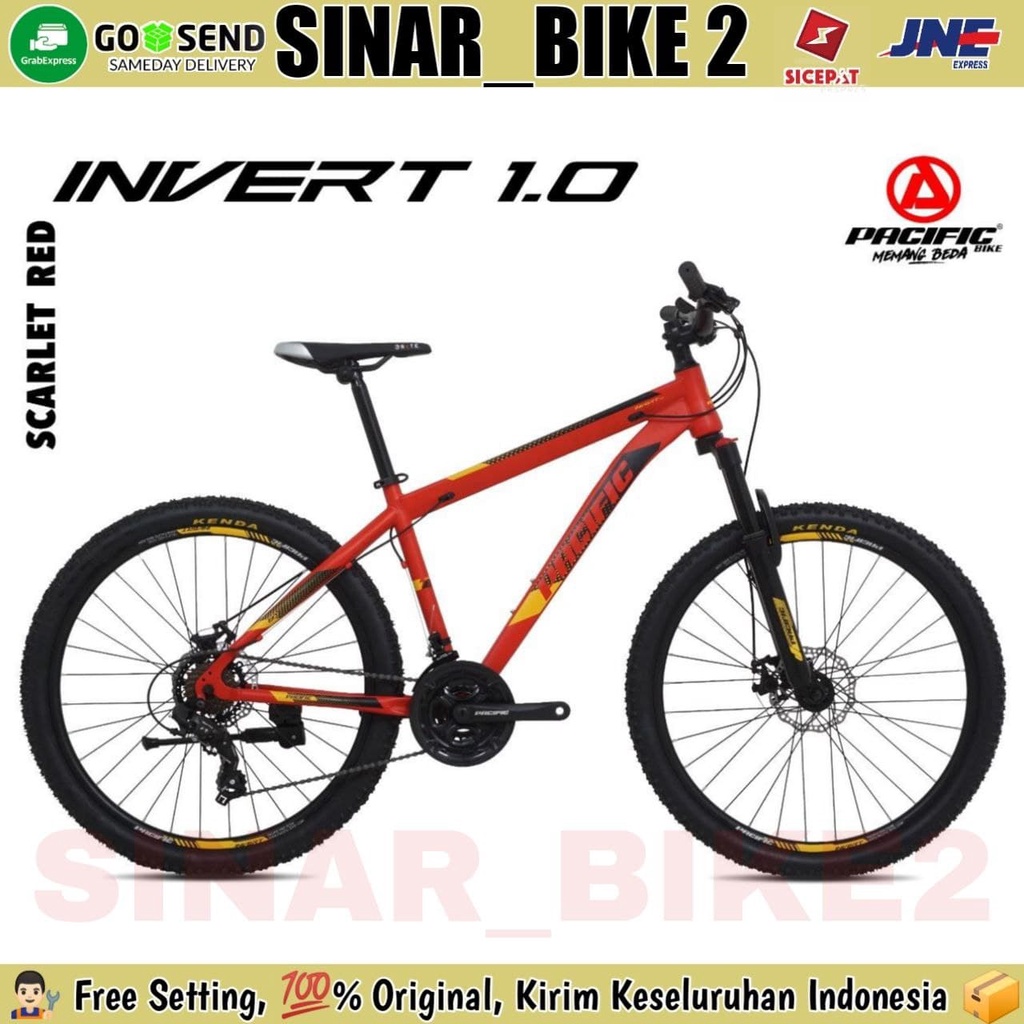 Sepeda Gunung MTB Pacific 24 &amp; 26 Inch Invert 1.0 Shimano 3x7 Speed