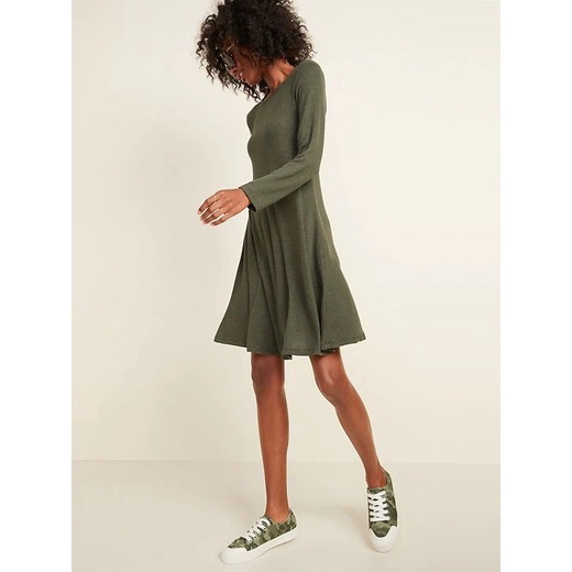 Oldnavy Knitted Longsleeve Swing Dress