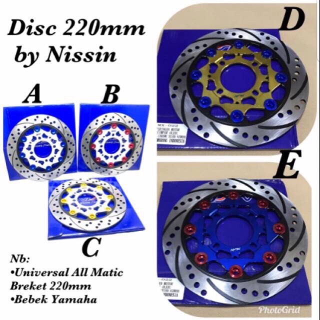 Piringan cakram depan nissin floating 220mm univ