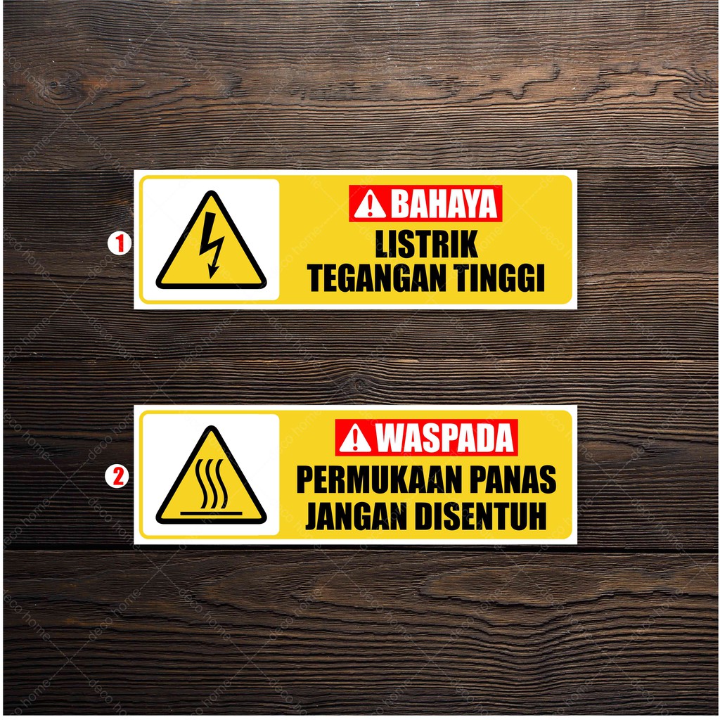 

Sticker Waterproof K3 Bahaya Listrik Tegangan Tinggi Awas Permukaan Panas