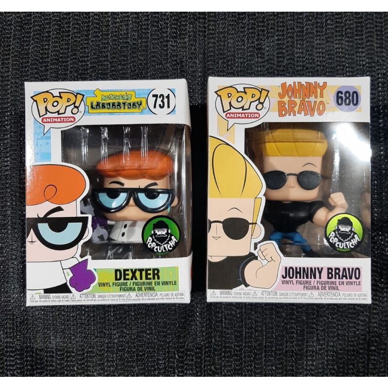 Funko Pop Dexter's Laboratory : DEXTER #731 + Johnny Bravo :  JOHNNY BRAVO #680