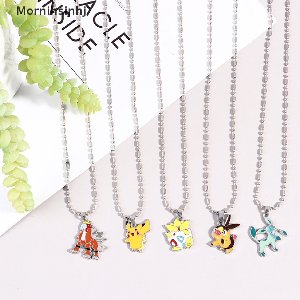 Mornin Mainan Liontin Kalung Kartun Figure Anime Pokemon Untuk Hadiah Ulang Tahun Anak id