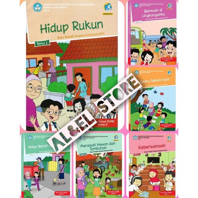 Buku Tematik Kelas 2 / Buku Paket Tema Kelas 2 / Buku Tema SD / Buku Tematik SD/MI