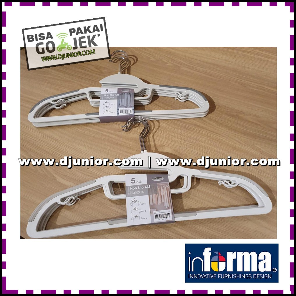 INFORMA SET SMART HANGER PLASTIK/HANGER BAJU/KAPSTOK BAJU