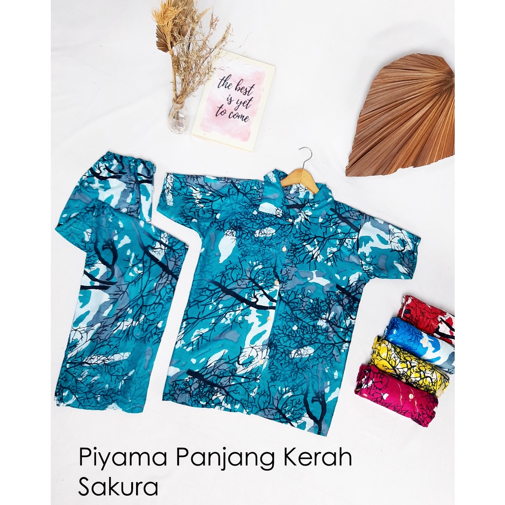 PIYAMA KERAH TERVIRAL!!! BISA COD - One Set Tidie Adem - Piyama Sakura - Piyama Rayon Halus - Paling Laris dan Terupdate - Baju Rumahan - Pakaian Santai Wanita - Homedress Murah - Miso Homewear Original - Set Piyama Lengan Pendek - Beli Ecer Lebih Hemat