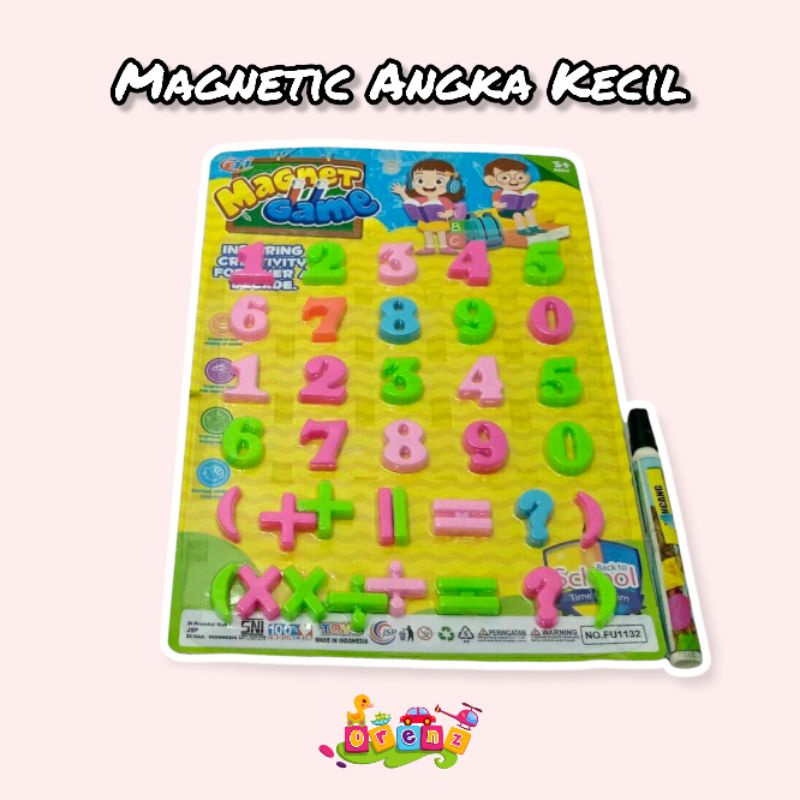Mainan Edukasi Magnetic Angka | Mainan Huruf & Angka