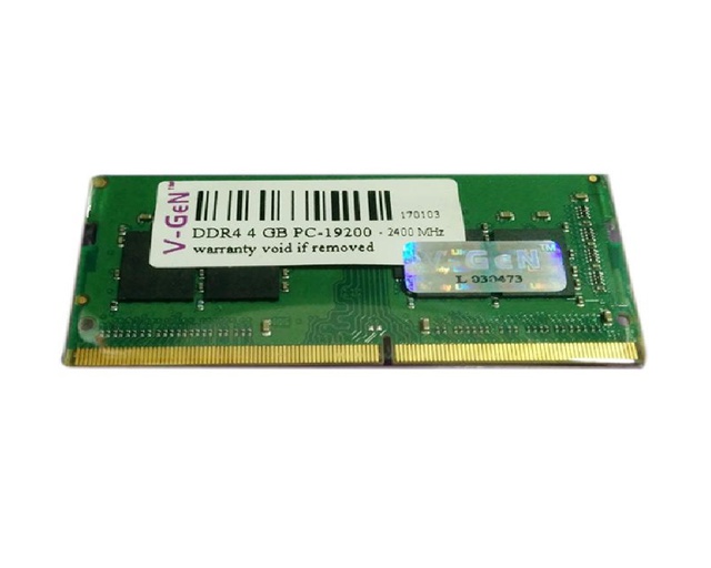 V-GEN SODIMM DDR4 MEMORY 4GB PC-17000 2133MHz / PC-19200 2400MHz