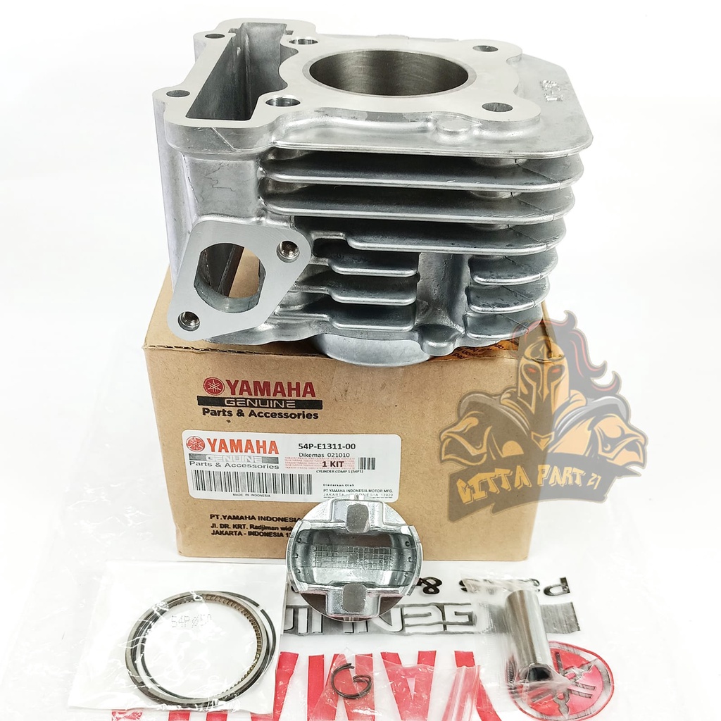 CYLINDER BLOK SEHER PISTON RING KOMPLIT YAMAHA 54P KUALITAS ASLI ORIGINAL YAMAHA YGP  PRESISI TINGGAL PASANG BAHAN BERKUALITAS DAN DIJAMIN AWET MIO J MIO GT MIO SOUL GT 115 FINO FI 115 X RIDE 115 XRIDE