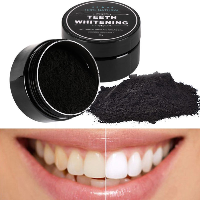 Teeth Whitening Charcoal Powder Pemutih dan Pembersih Gigi