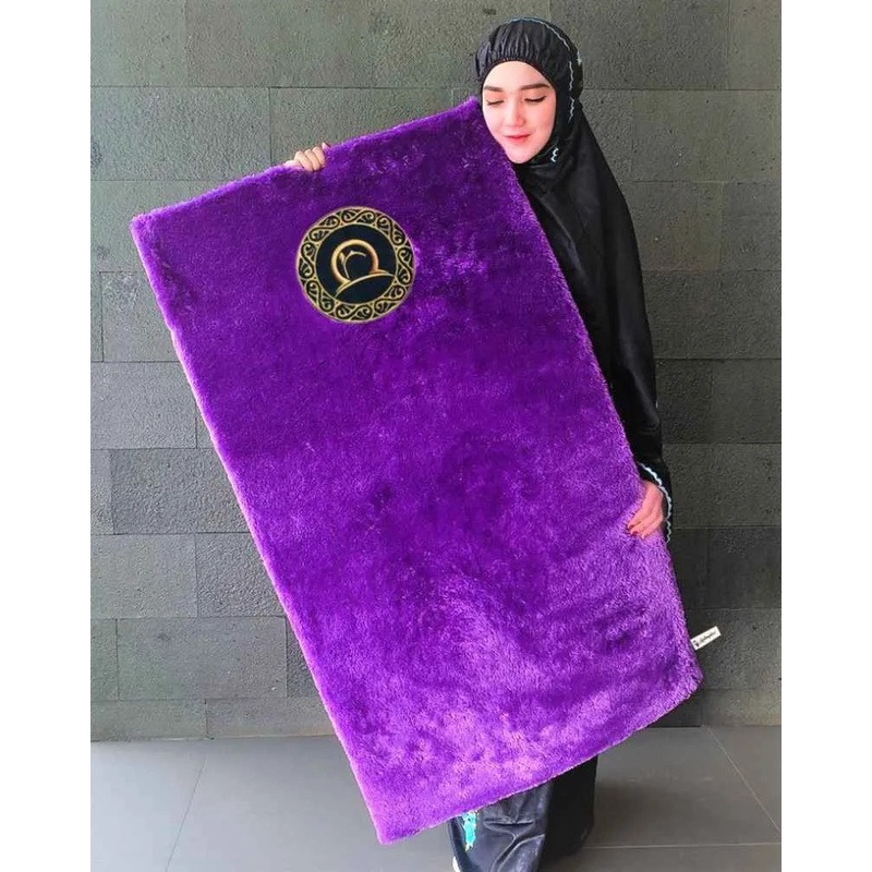 SAJADAH BULU RASFUR TEBAL Uk.105x50x2cm Sajadah Busa Empuk Lembut Tebal Premium