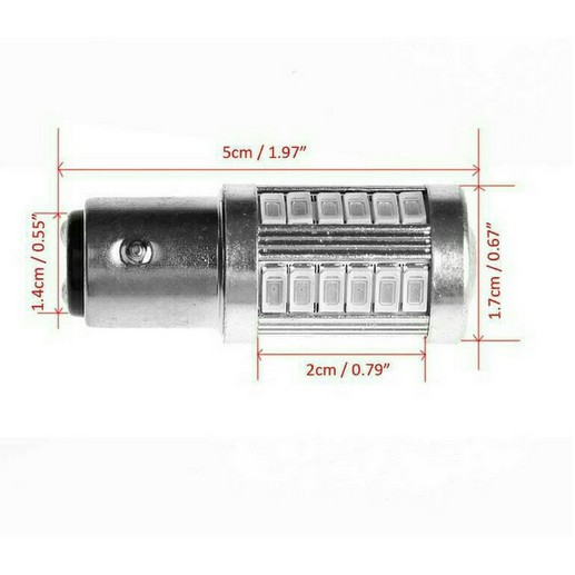 Lampu rem led 1157 bay15d bayonet 2 kaki 33 mata lensa motor mobil MANTENG