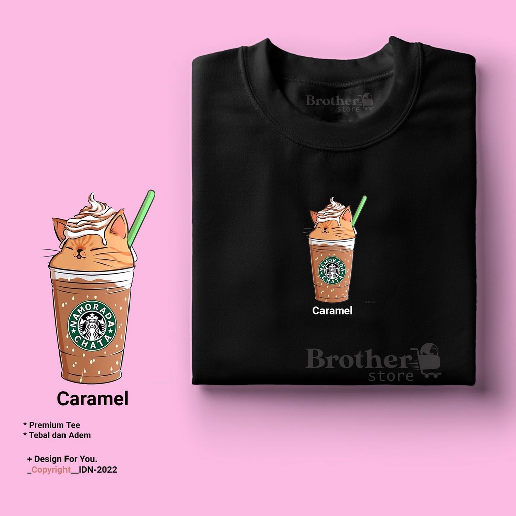 BROTHER STORE - Kaos Distro Pria - KAOS COWOK CEWEK - Kaos Kata Kata - Articel Caramel Premium