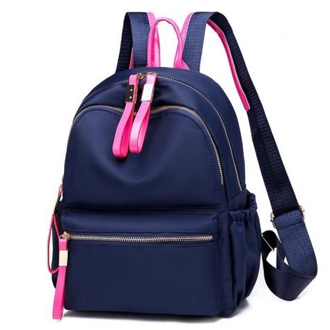201043 Tas Punggung Ransel Wanita Import Backpack Cewek Nilon Impor (1 KG MUAT 2) LT1335 JTF813479 GT1331 BQ3280 CR7500-Blue