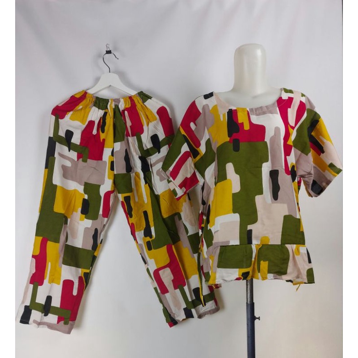 SETCEL JUMBO REMPEL XXL/SETELAN CELANA PANJANG XXL/SET BABBYDOLL XXL/PIYAMA XXL/BAJU TIDUR-G49