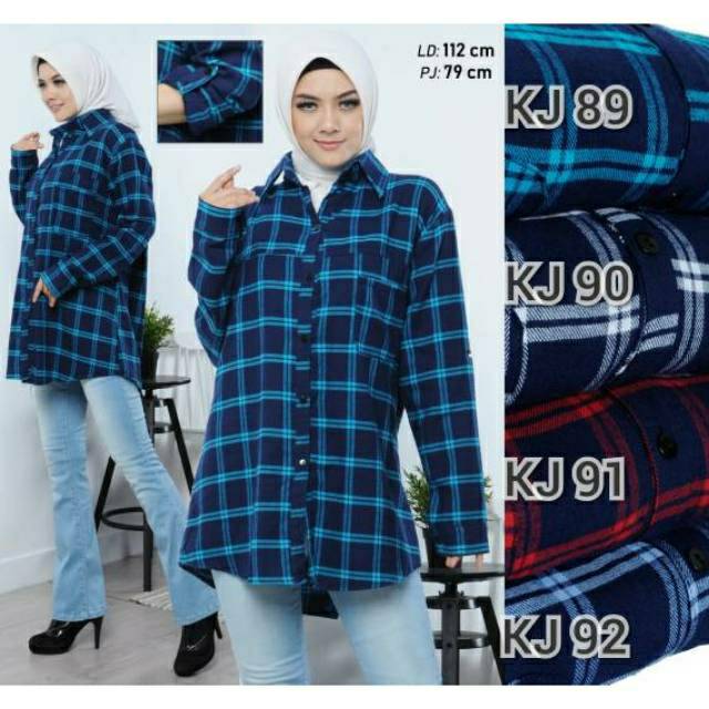 Kemeja flanel cewek/kemeja flanel xxl/kemeja kotak cewek/hem kotak/kemeja jumbo/kemeja kotak/hem xxl