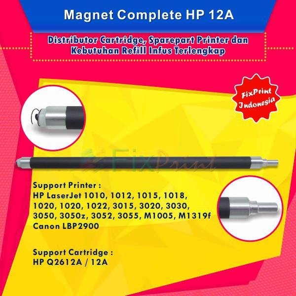 Magnet Complete TonerHP12A Q2612A Printer HP LaserJet 1010 1012 1015 1018 1020 1020 Plus 1022