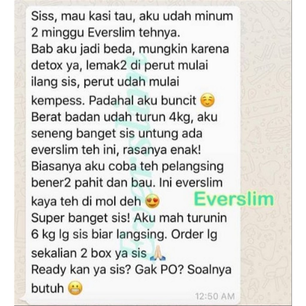 [HALAL] Everwhite Teh Pelangsing  INSTAN Satu Bulan Hasil Nyata Kandungan Hi-Collagen agar Kulit Semakin Kinclong