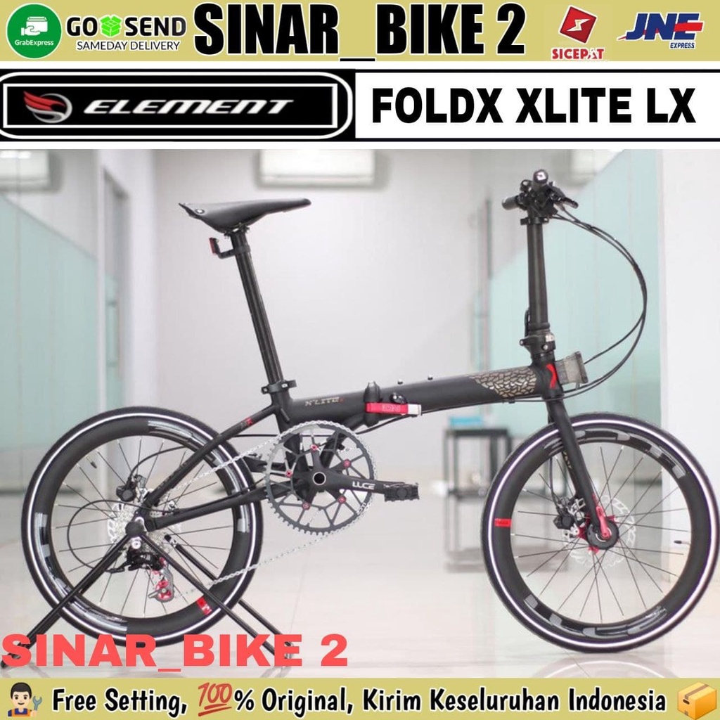 Sepeda Lipat ELEMENT FOLDX XLITE LX Folding Bike 20 Inch FOLD X