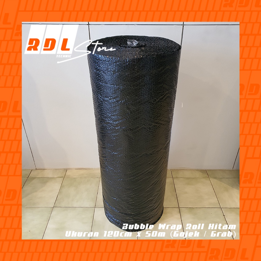 

Bubble Wrap Roll Hitam Ukuran 120cm x 50m (Gojek / Grab)