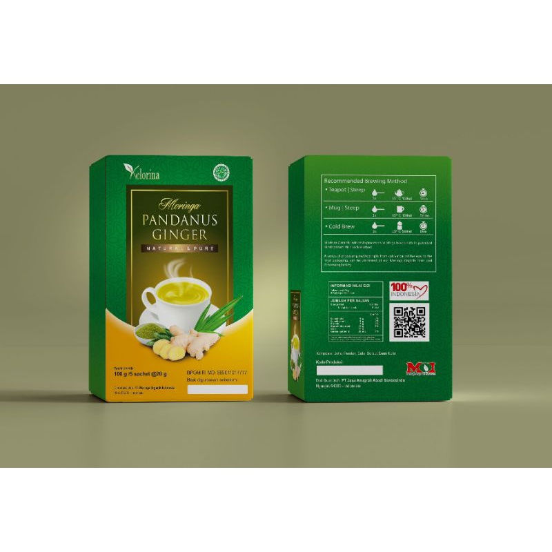 

Moringa Pandanus Ginger boks