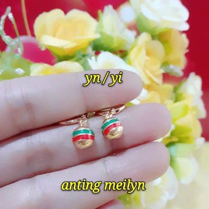 (NOV) TERMURAH Set Perhiasan Lapis Emas Xuping Anting List Gucci Gold Silver Modis Titanium Realpic