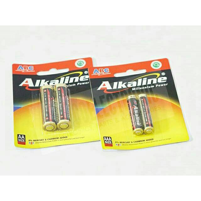 Baterai ABC alkaline AAA A3 isi 2