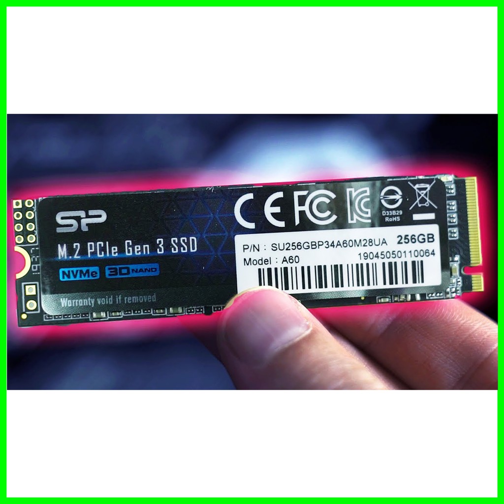 SSD Silicon Power A60 256GB M.2 Nvme 2280 PCIe Gen3x4