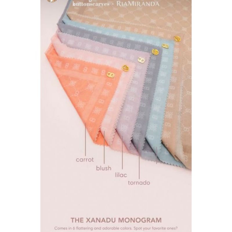 Xanadu Monogram Voal BLUSH