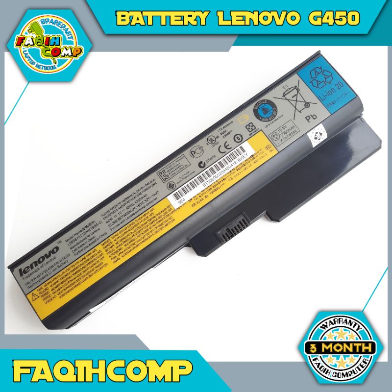 Baterai Original Laptop Lenovo 3000 G430 G450 G530 B460 G550