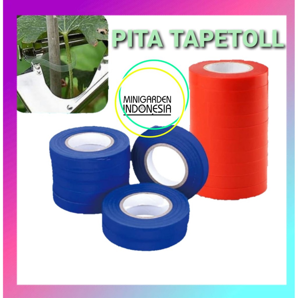 TAPETOOL REFILL TAPE pita isi ulang alat pengikat tomat melon cabai anggur tanaman merambat lanjaran