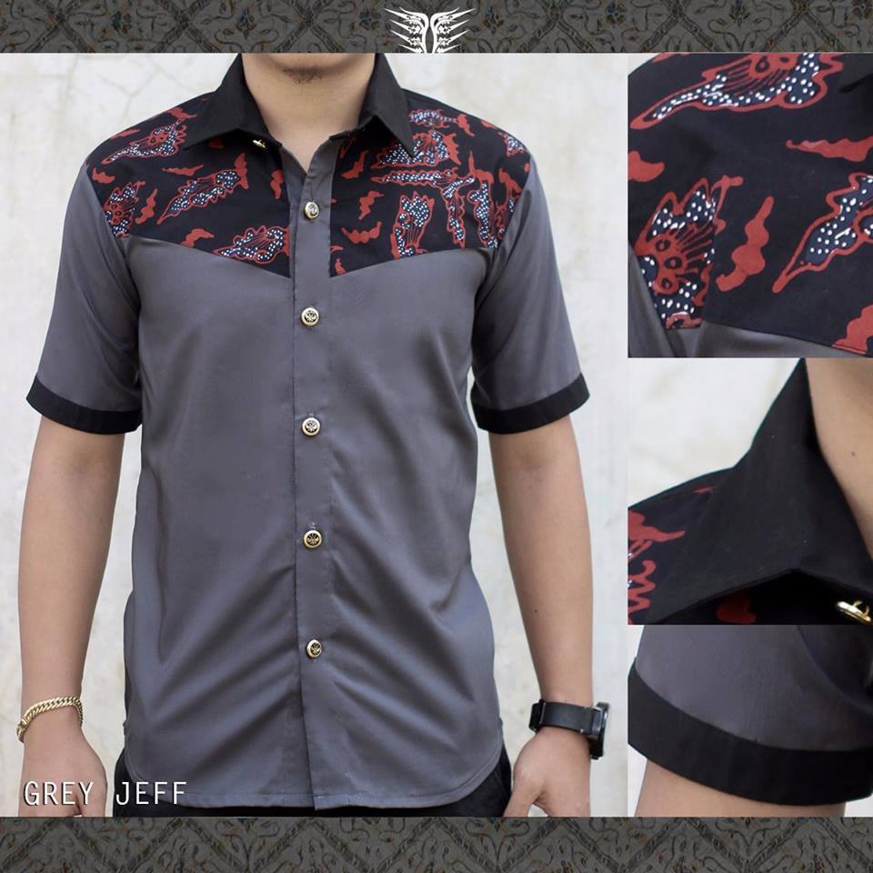BATIK KERTABUMI JOGJAKARTA - KODE : GREY JEFF