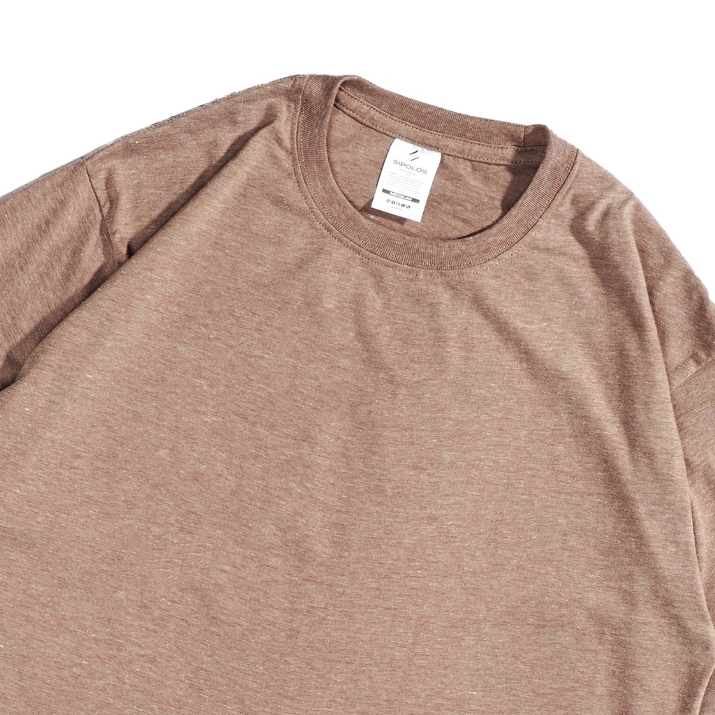 Sipolos Kaos Polos Pria Wanita Lengan Pendek Cotton Twotone Regular Fit-Baby Milo