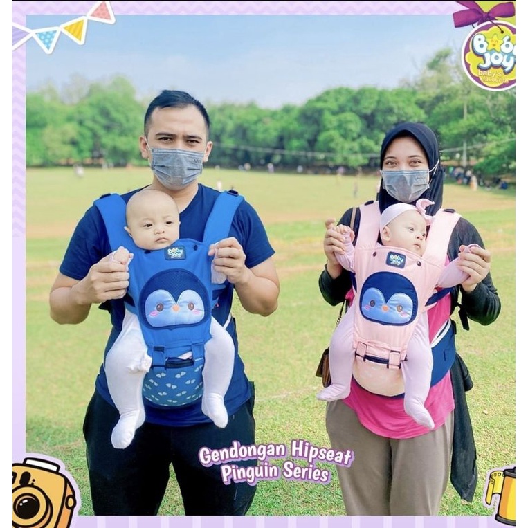 Baby Joy Gendongan Bayi Model Hipseat Pinguin Series - BJG 3038