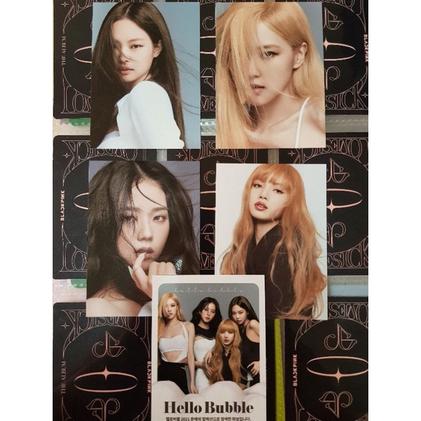 PHOTOCARD BLACKPINK HELLO BUBBLE X MISE EN SCENE
