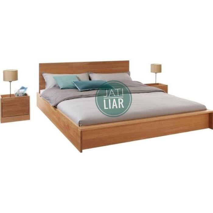 Rangka | Dipan Minimalis Kayu Mahoni / Ranjang Kayu Solid