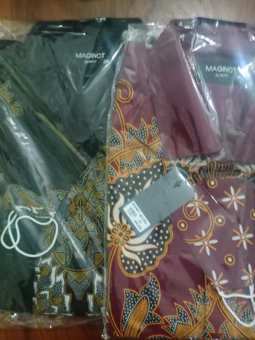 Maginot Kemeja Batik 2.0 Kripala-ss Lengan Pendek Pria + Free Masker