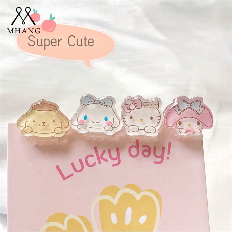 Jepit Rambut Bahan Akrilik Motif Kartun Sanrio Cinnamon Dog Untuk Anak