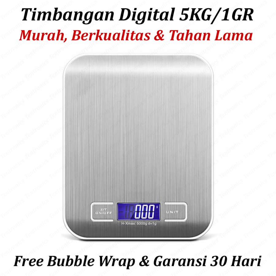 Timbangan Dapur Digital 5KG Commercial Kitchen Scale Premium Quality