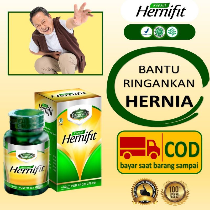 TELARIS Obat Hernia Alami Hernifit Darusyifa Asli Kapsul Herbal Jamu Hernia Terbaik Paling Ampuh Tan