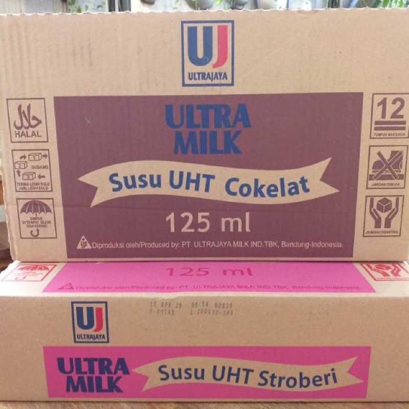 

Susu Ultramilk Mini UHT 125 ml 40 pcs/karton Rasa Coklat/Stroberi