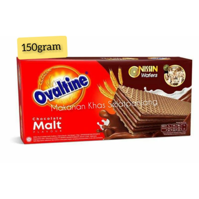 

OVALTINE NISSIN WAFER CHOCOLATE MALT 150GRAM