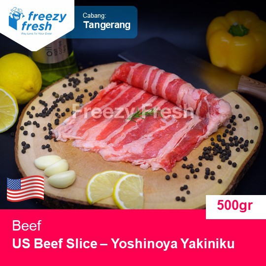 

Daging Sapi Slice Yoshinoya Yakiniku / US Beef Slice 500gr