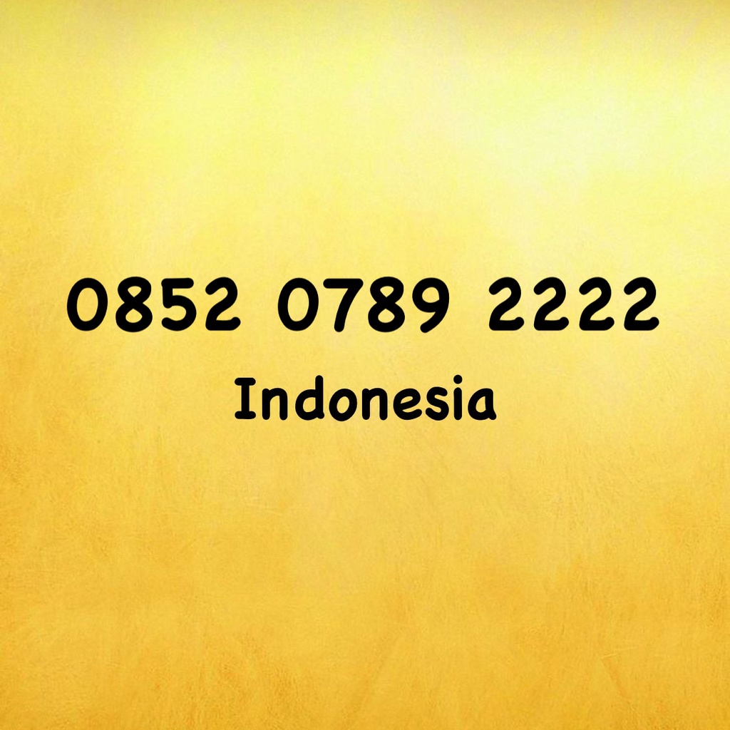 Nomor Cantik Kartu AS Kuartet A - 0852 078 92222 - 0852 0789 2222