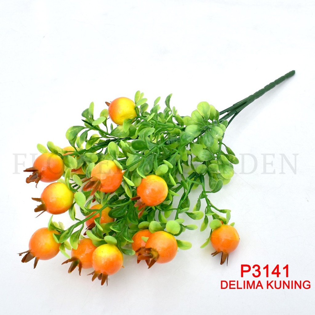 F&G BUAH BUAHAN BUNGA TANGKAI PLASTIK BUNGA ARTIFISIAL BUNGA HIASAN P3141-5