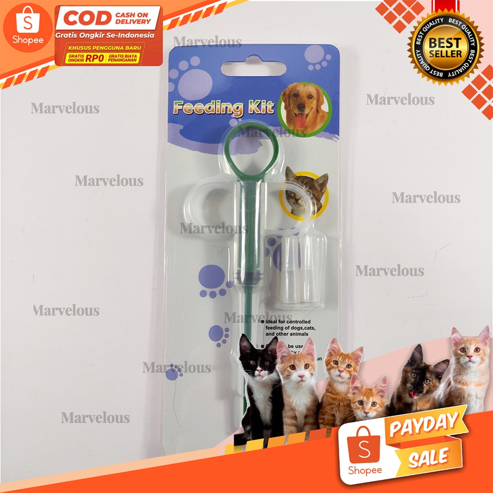 Feeding kit Pelontar Pil Obat Kucing Anjing / Feeding Kit Alat Bantu Hewan